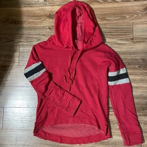 Pouf Red Cotton Sweatshirt S hoodie